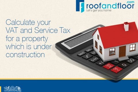 service tax and vat on under construction property