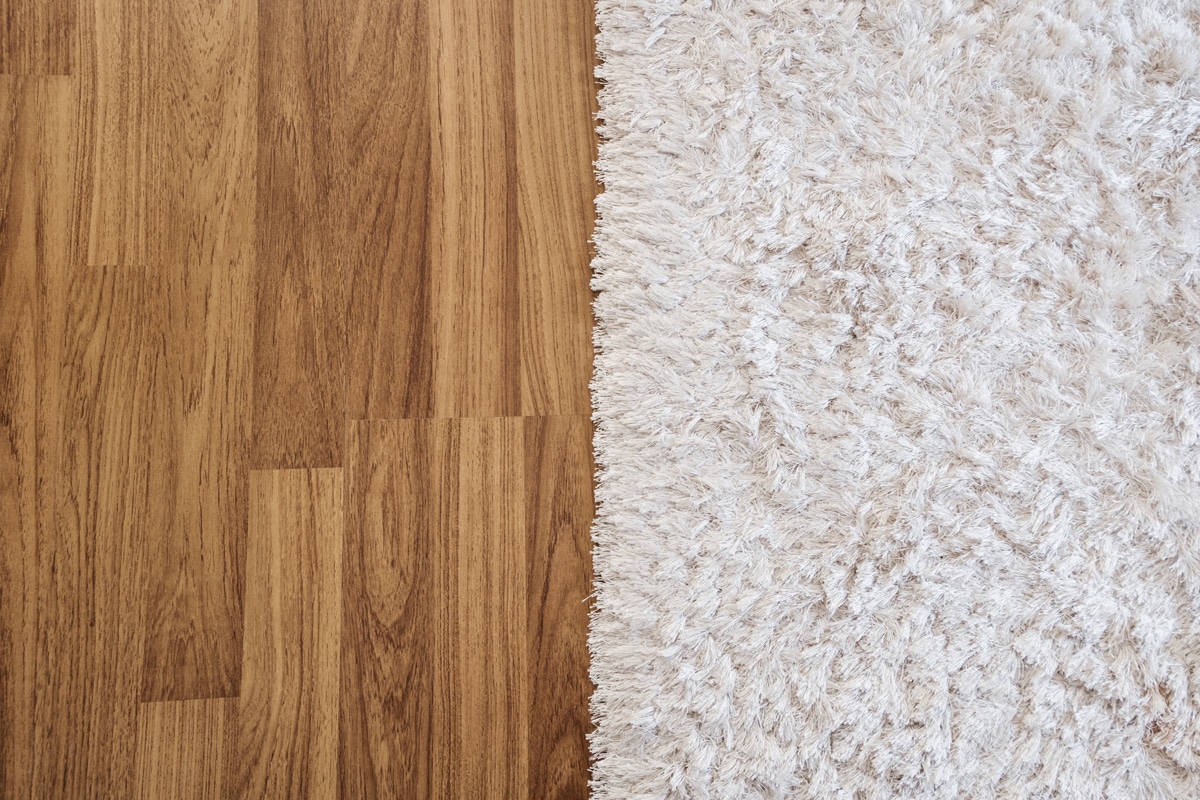 Ugly flooring? Hide it with smart tricks