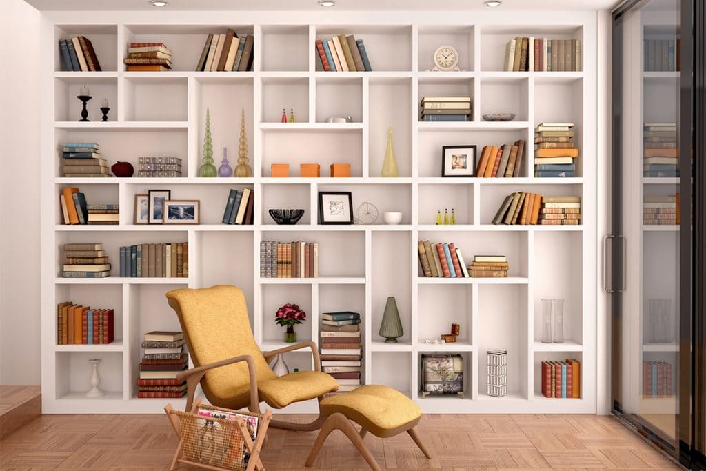 home library wallpaper
